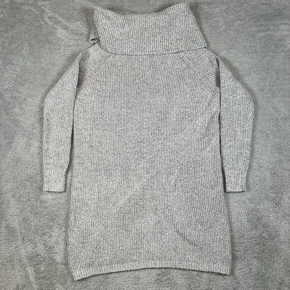 Merona Sweaters - Merona Sweater Dress Womens Large Gray Cable Knit Cowl Neck Stretch Cozy